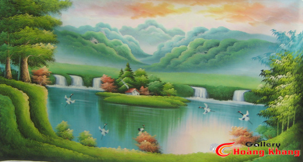 Tranh Núi - Nước - Phong Thuỷ